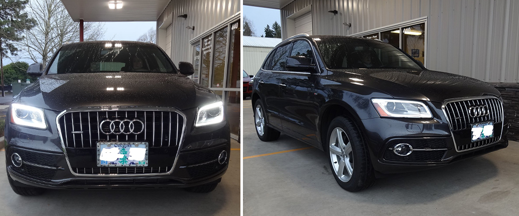 Audi collision repair - before and after restoration
